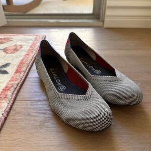 Rothy's Women's Daily Flat Gray and Black Loafers